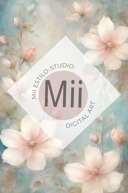 Alstroemeria Flower Handcrafted Canvas Style Digital Backdrops, Maternity Photoshoot Backgrounds, Flower Texture Overlays, Flower Fine Art Backdrop Designs, Photoshop Overlay Textures - Mii - Estilo