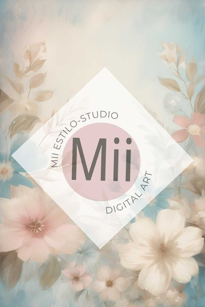 Alstroemeria Flower Handcrafted Canvas Style Digital Backdrops, Maternity Photoshoot Backgrounds, Flower Texture Overlays, Flower Fine Art Backdrop Designs, Photoshop Overlay Textures - Mii - Estilo