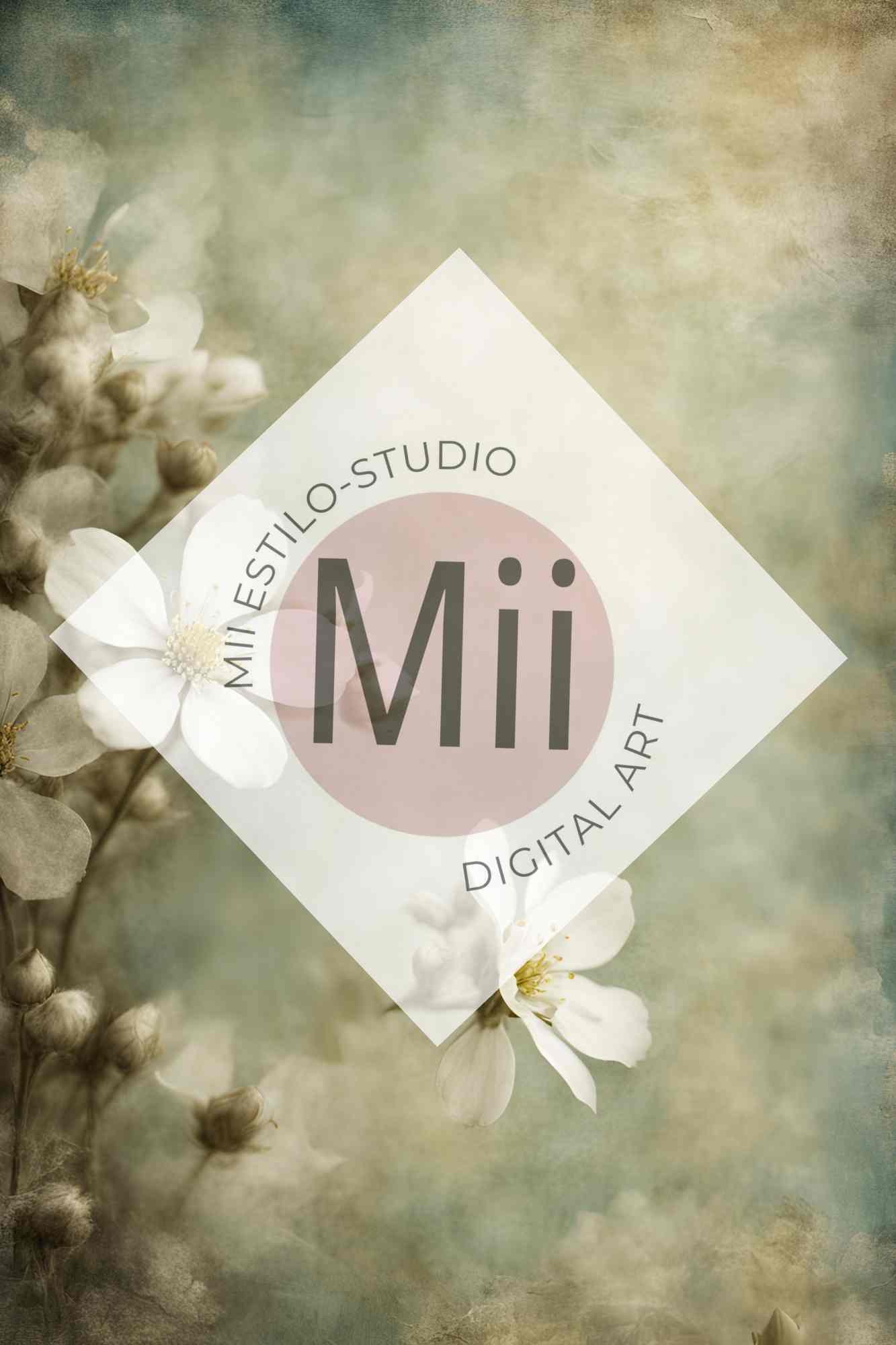 Altheda Flower Handcrafted Canvas Style Digital Backdrops, Maternity Photoshoot Backgrounds, Flower Texture Overlays, Flower Fine Art Backdrop Designs, Photoshop Overlay Textures - Mii - Estilo