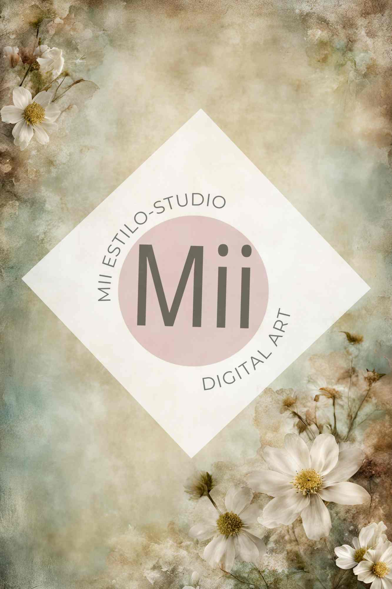 Altheda Flower Handcrafted Canvas Style Digital Backdrops, Maternity Photoshoot Backgrounds, Flower Texture Overlays, Flower Fine Art Backdrop Designs, Photoshop Overlay Textures - Mii - Estilo