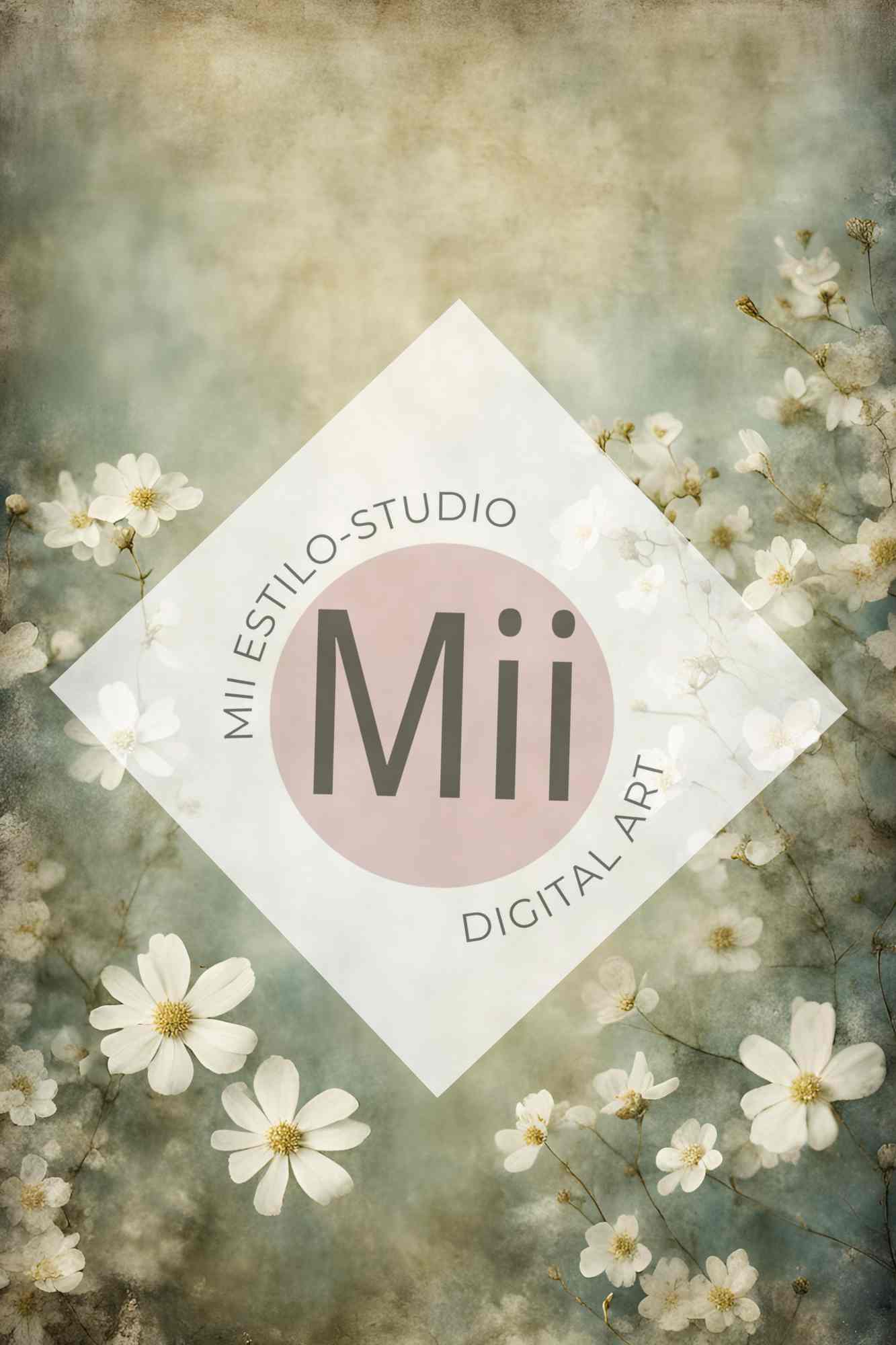 Altheda Flower Handcrafted Canvas Style Digital Backdrops, Maternity Photoshoot Backgrounds, Flower Texture Overlays, Flower Fine Art Backdrop Designs, Photoshop Overlay Textures - Mii - Estilo