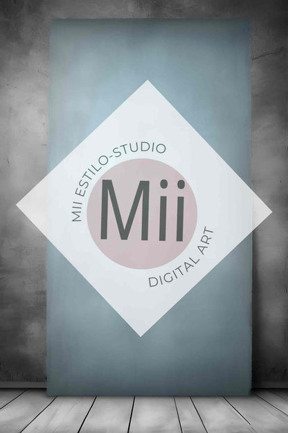 Amina Vintage Blue Digital Backdrop for Photoshop – Digital Background Photoshop - Mii - Estilo