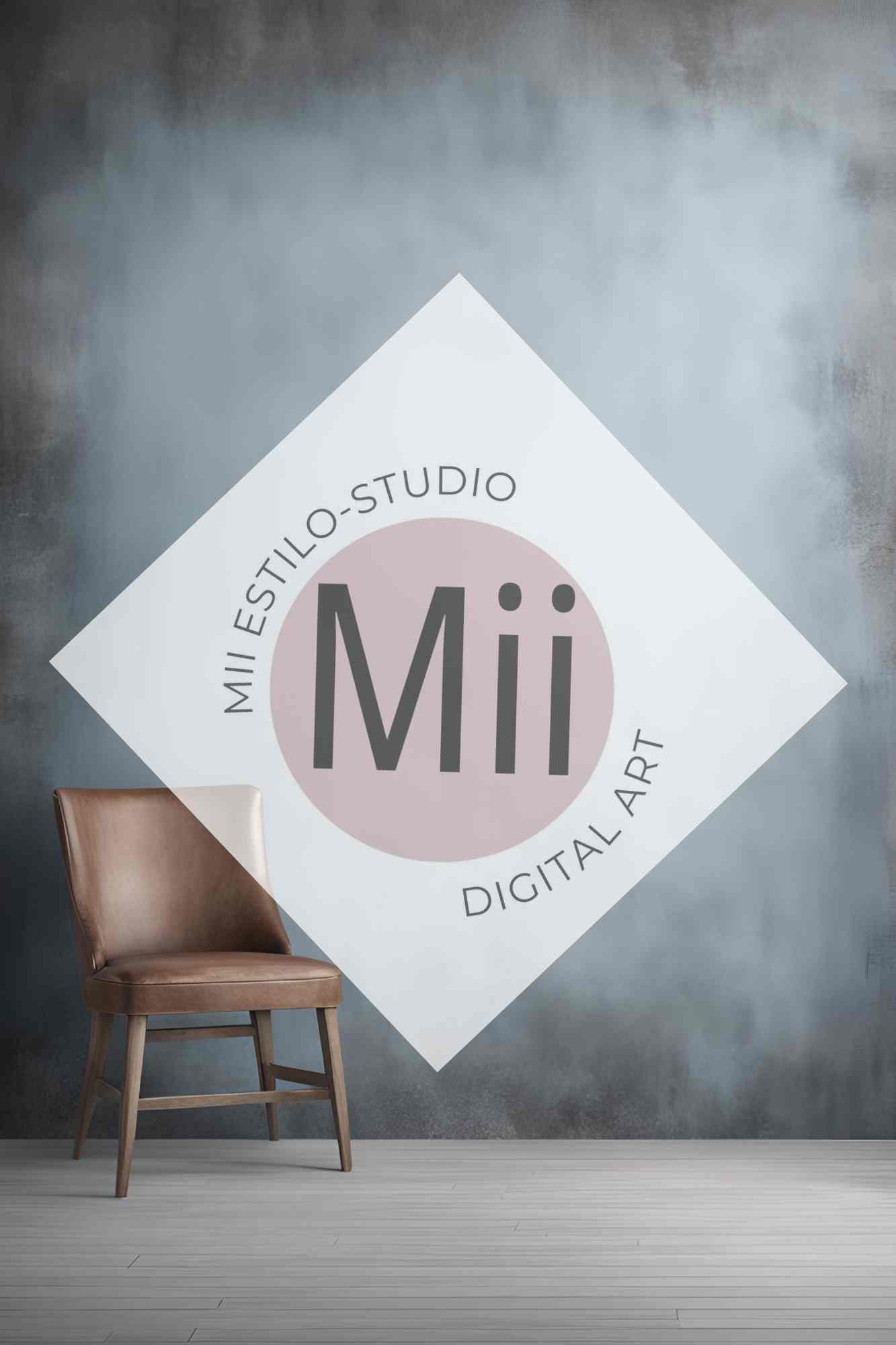 Amina Vintage Blue Digital Backdrop for Photoshop – Digital Background Photoshop - Mii - Estilo