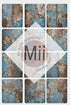 Amsonia Vintage Blue Cracked Wall Digital Backdrop – Distressed Textured Background for Photoshop - Mii - Estilo