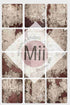 Anemone Vintage Cracked Plaster Digital Backdrop – Aged Red and Beige Peeling Wall Texture for Photography - Mii - Estilo