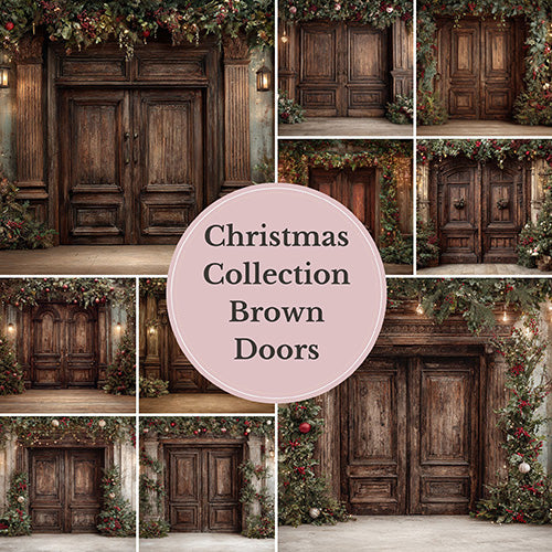 Classic Fine Art Studio Backgrounds for Holiday Portraits