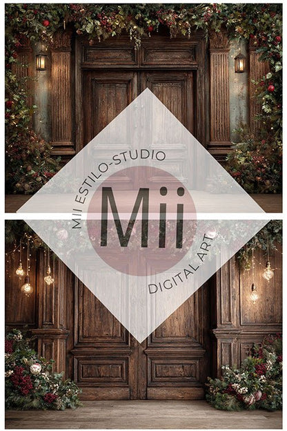Classic Fine Art Studio Backgrounds for Holiday Portraits - Mii - Estilo