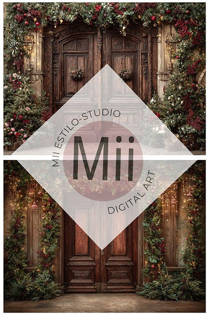 Classic Fine Art Studio Backgrounds for Holiday Portraits - Mii - Estilo