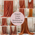 Draped Linen Studio Backdrop Set - Rust orange – Vintage Textured Wall, Fine Art Digital Backgrounds - Mii - Estilo