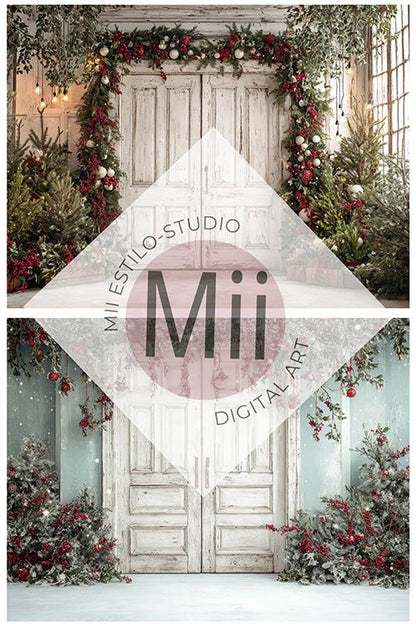 Elegant Fine Art Holiday Backgrounds for Portrait Photography - Mii - Estilo
