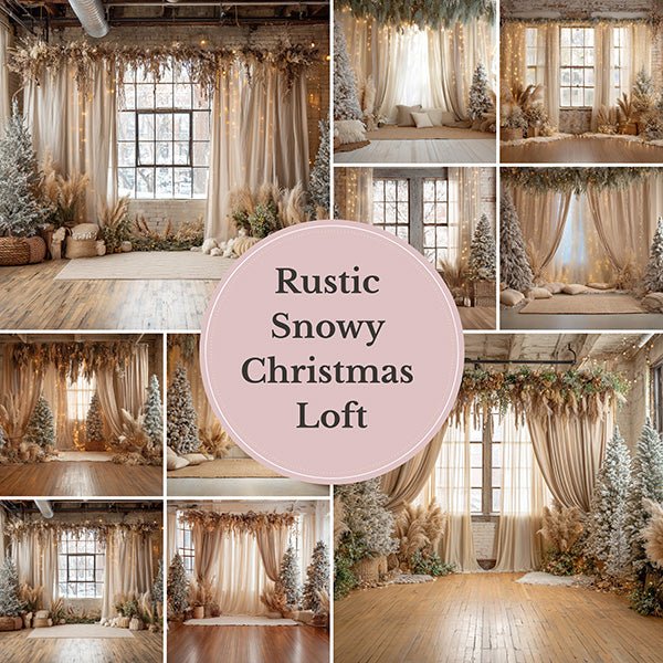Rustic Snowy Christmas Window/Loft - Mii - Estilo