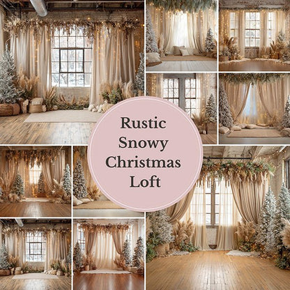 Rustic Snowy Christmas Window/Loft - Mii - Estilo