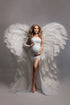 Alena Maternity Dress White CLEARANCE SALE - Mii-Estilo.com