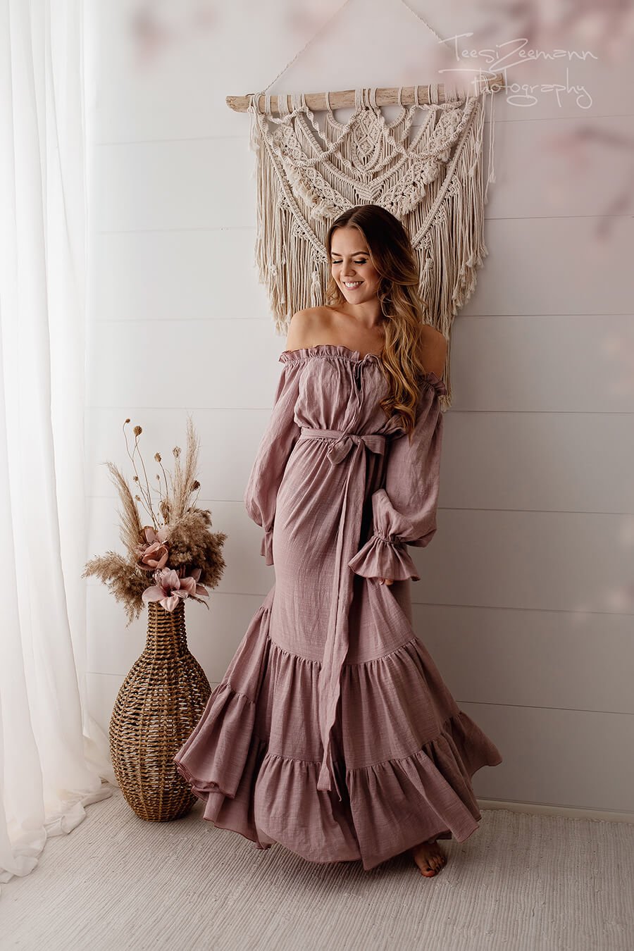 Boho Andorra Dress - Stone Pink - Mii-Estilo.com