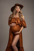 Boho Madeira Dress - Cognac - Mii-Estilo.com