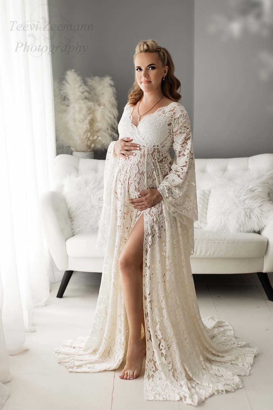 Canterbury Off White Maternity Dress - Mii-Estilo.com