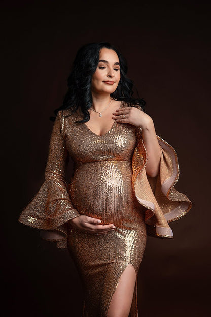 Celosia Dress - Maternity photoshoot gown - Mii-Estilo