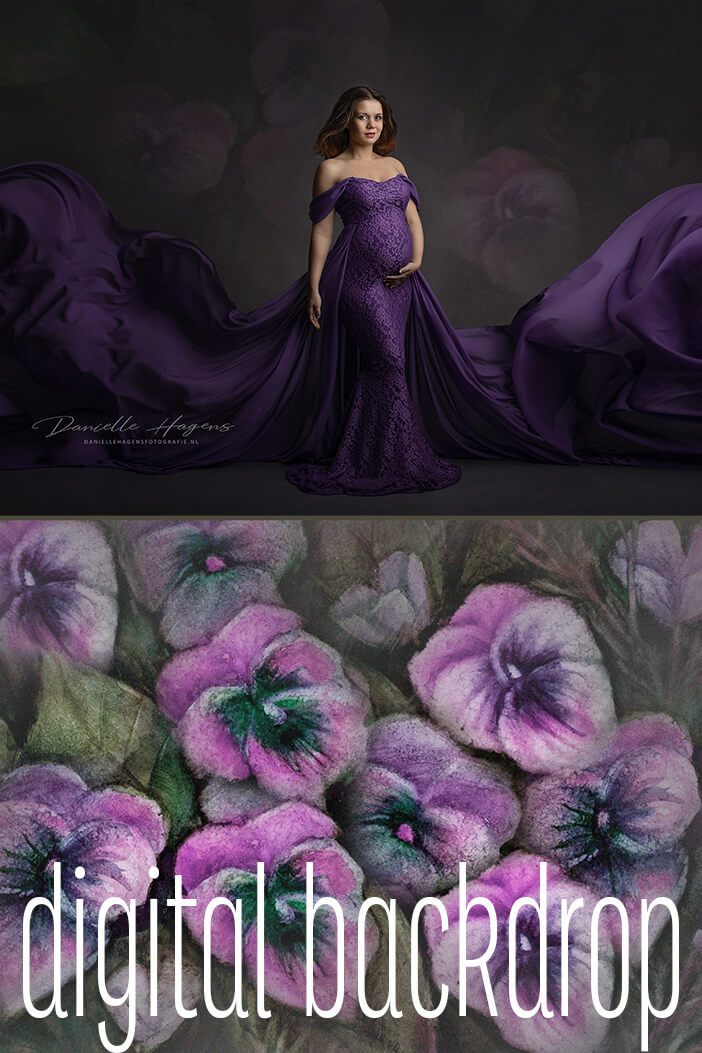Digital Backdrop Fantasy Violet by Danielle Hagens - Mii-Estilo.com