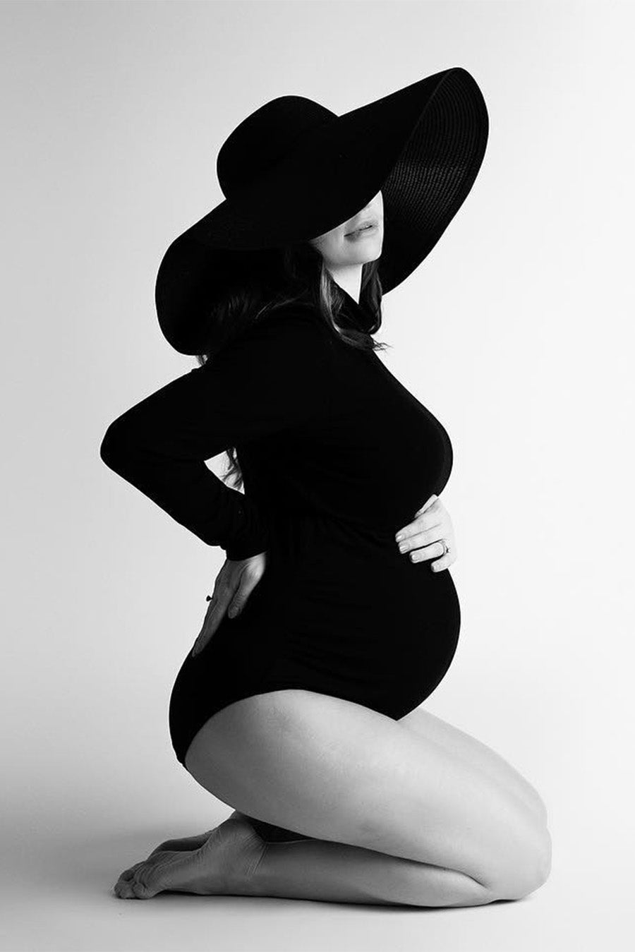 Erika Maternity Bodysuit - Black - Mii-Estilo.com