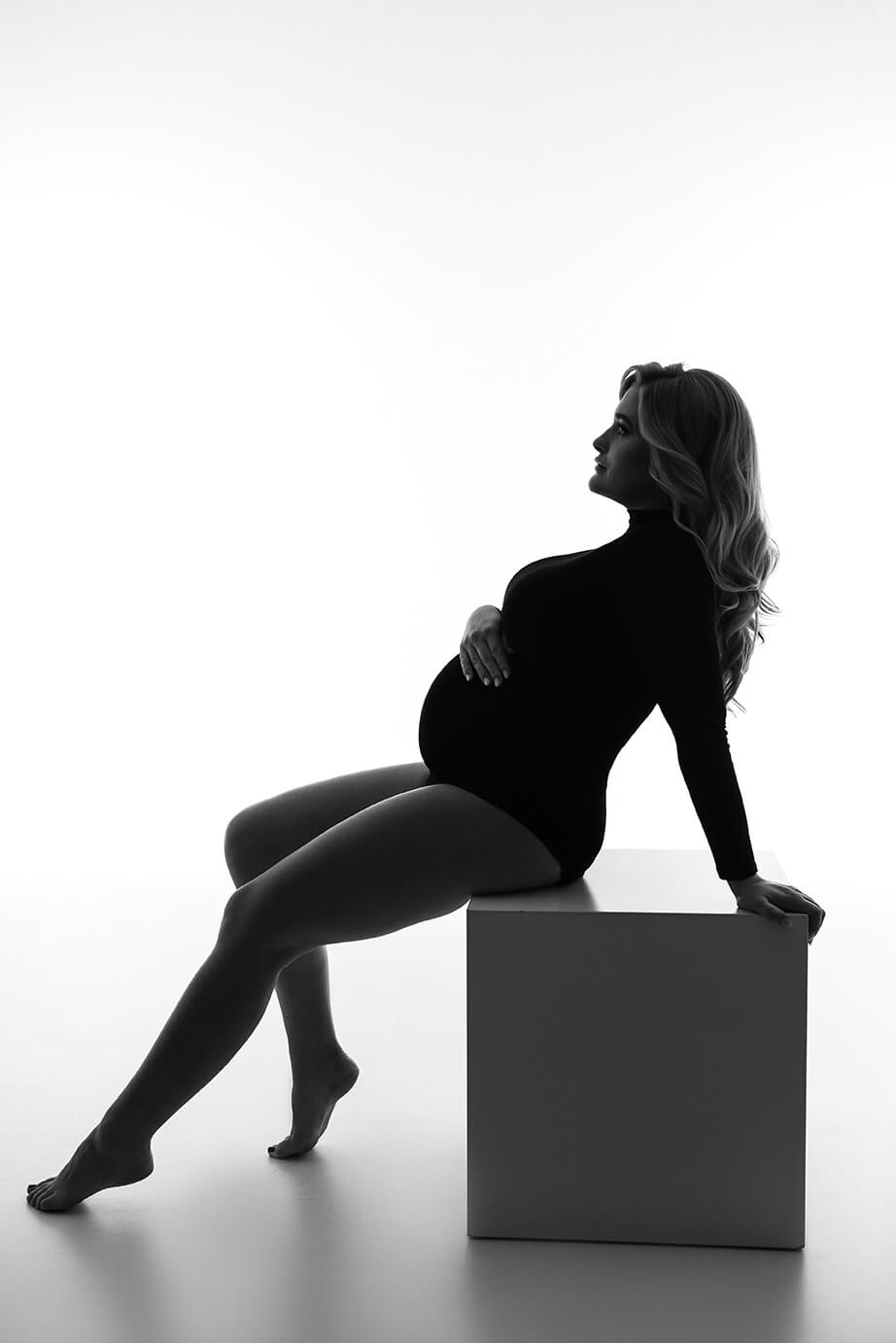 Erika Maternity Bodysuit - Black - Mii-Estilo.com