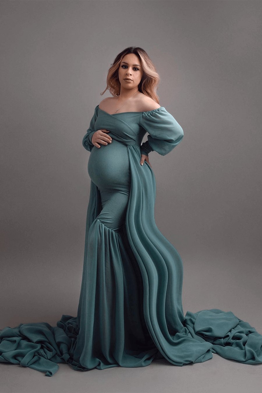 Freesia Maternity Dress - Azur CLEARANCE SALE - Mii-Estilo.com