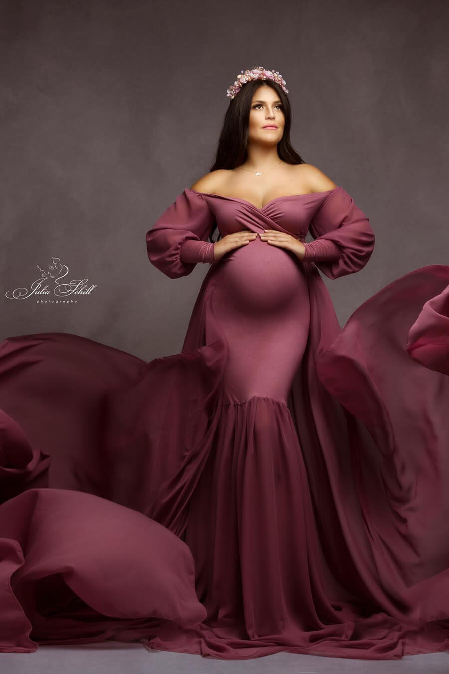 Freesia Maternity Dress - Redwood - Mii-Estilo.com