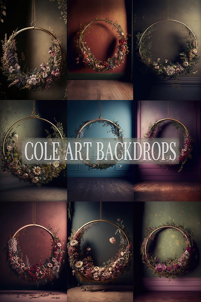 Hanging Floral Halo Rings Set by Dana Cole Photography - Mii-Estilo.com