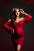 Lilac Dress - Maternity photoshoot dress - Mii-Estilo