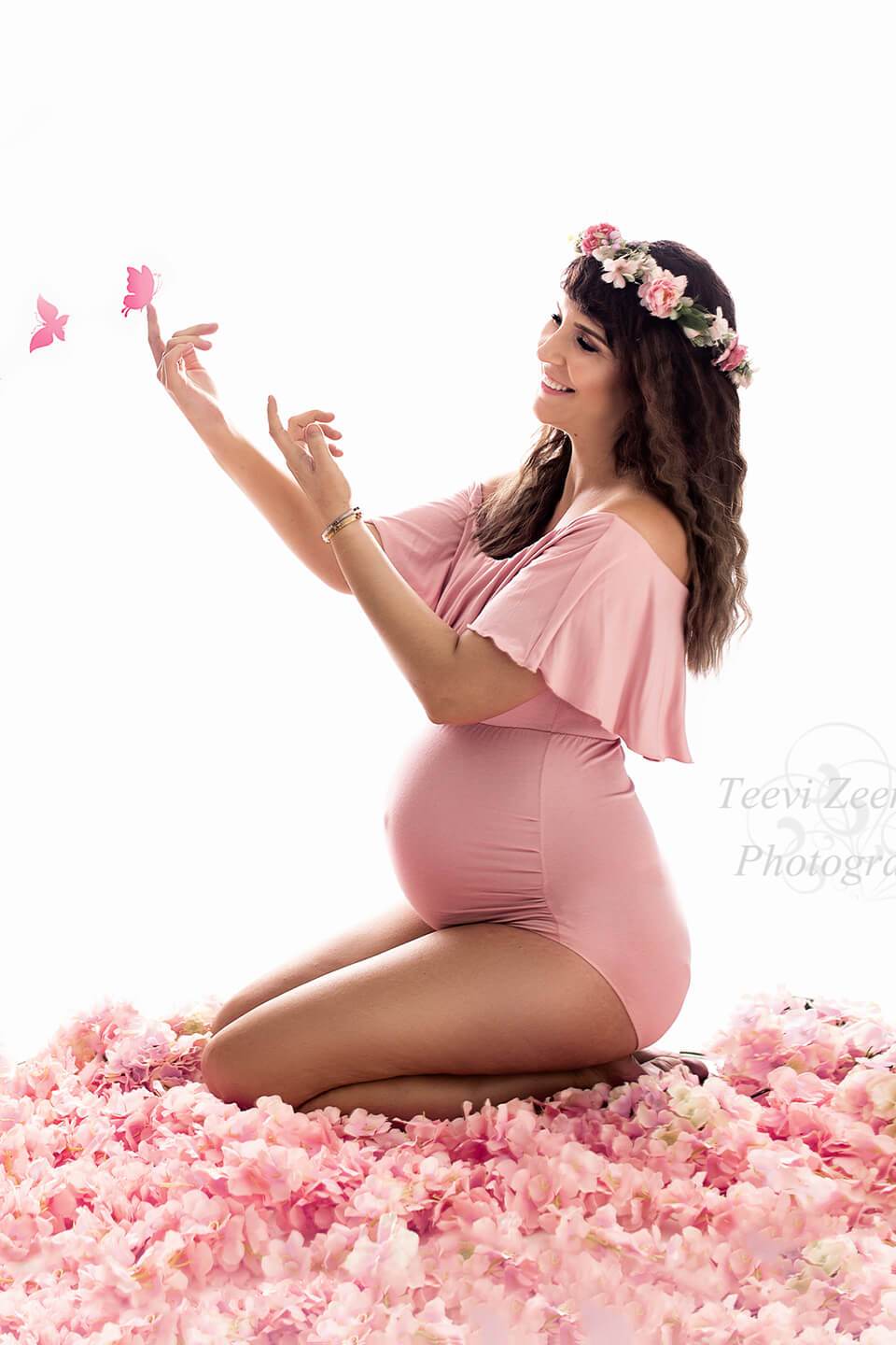 Matthiola Maternity Bodysuit Dusty Pink - Mii-Estilo.com
