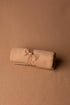 display photo of a newborn backdrop in camel color for newborn sessions.