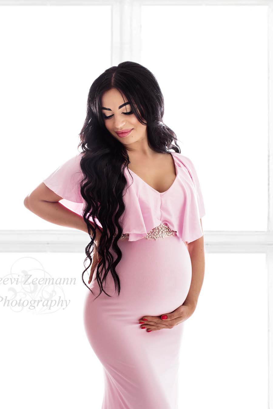 Peregrine Maternity Dress Light Pink - Mii-Estilo.com