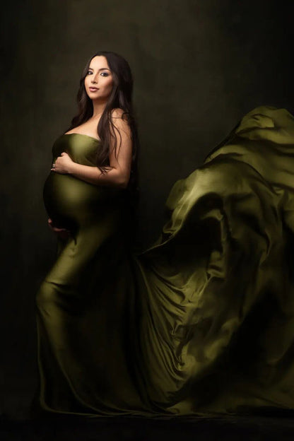 Silky Scarf Moss Green (4 meter) - Mii-Estilo.com