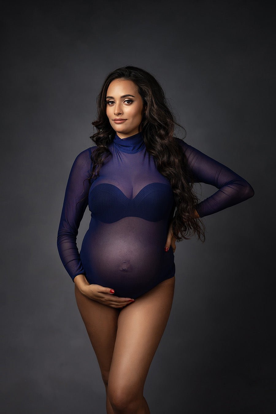 Vivian Maternity Bodysuit - Purple - Mii-Estilo.com